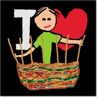 I Love Basket Weaving Posters and Art